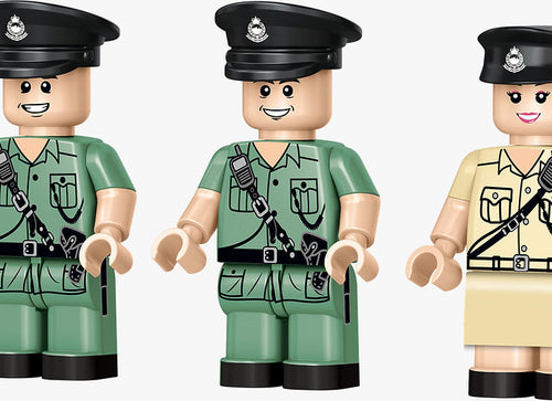 Load image into Gallery viewer, Royal Toys City Story RT81 80s–90s Hong Kong Police Motorcycle Mini Brick (240pcs)
