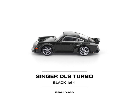 Load image into Gallery viewer, (Pre-order) POPRACE 1/64 SINGER DLS TURBO (ROAD) BLACK Diecast Model Car
