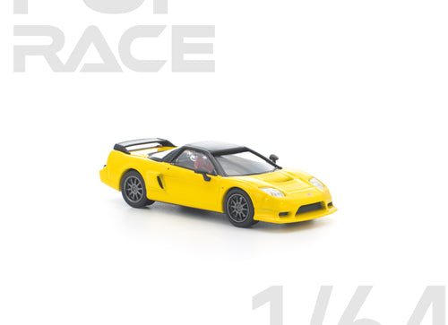 Load image into Gallery viewer, (Pre-order) POPRACE 1/64 HONDA NSX-R YELLOW Diecast Model Car

