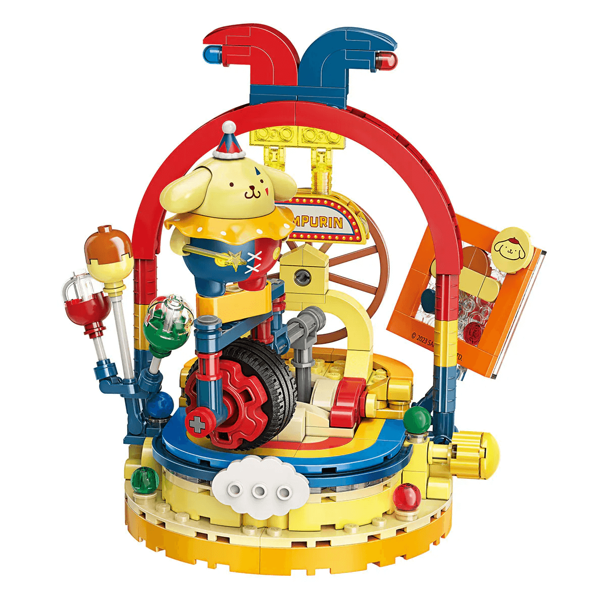 Keeppley Blocks Toy #K20826 Sanrio Series - Pompompurin Unicycle Performance