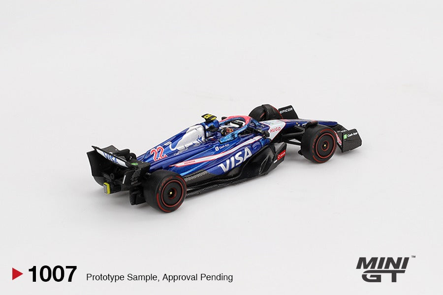 Mini GT #1007 RB VCARB 01 #22 Yuki Tsunoda   2024 F1 2024 Bahrain GP