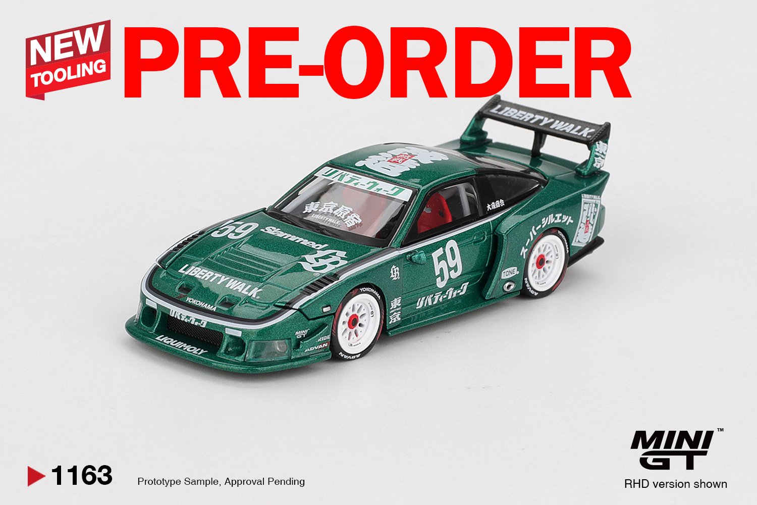 (Pre-order) MINI GT #1163 Nissan LB-Super Silhouette 180SX 2026 TAS Model Car