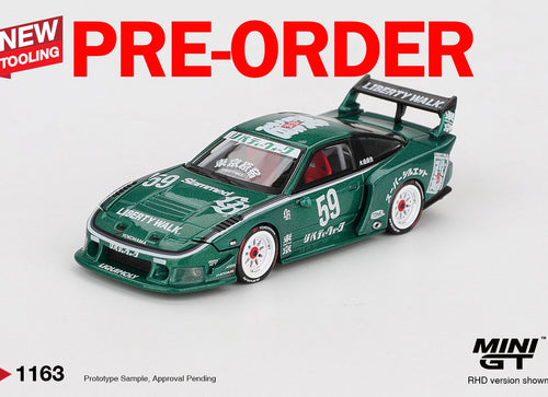 Load image into Gallery viewer, (Pre-order) MINI GT #1163 Nissan LB-Super Silhouette 180SX 2026 TAS Model Car
