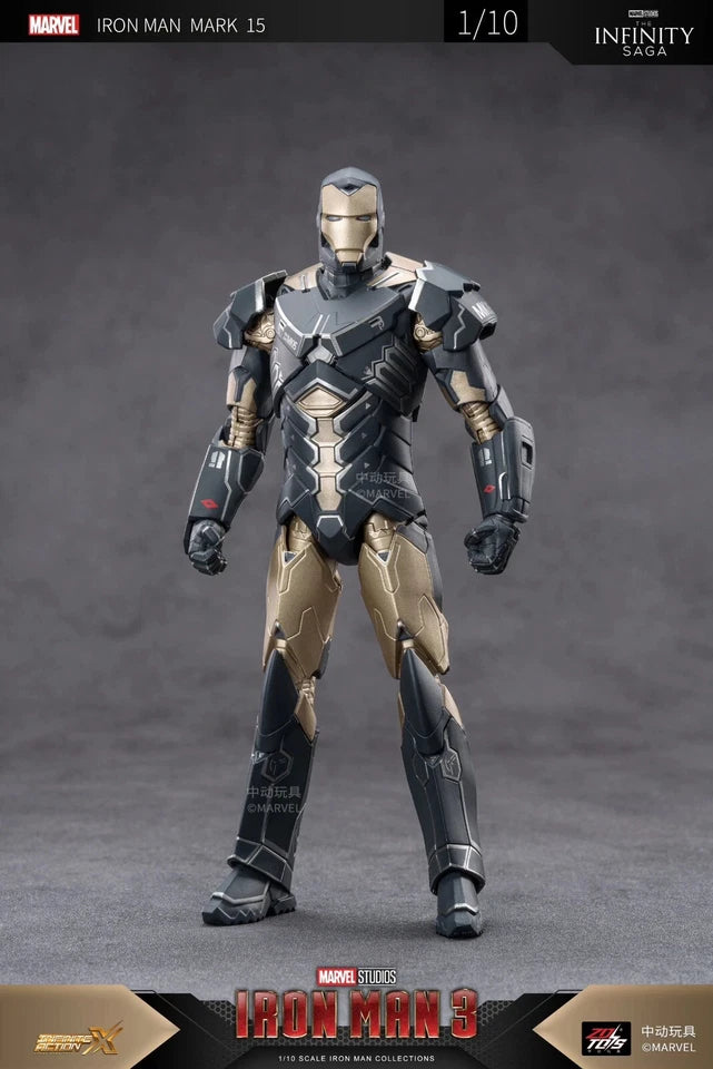 ZD Toys Marvel Avengers 1/10 Iron Man MK15 Action Figure Set
