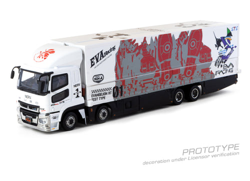 Load image into Gallery viewer, (Pre-order) Tarmac Works 1/64 Mitsubishi Fuso Super Great EVA Racing Truck
