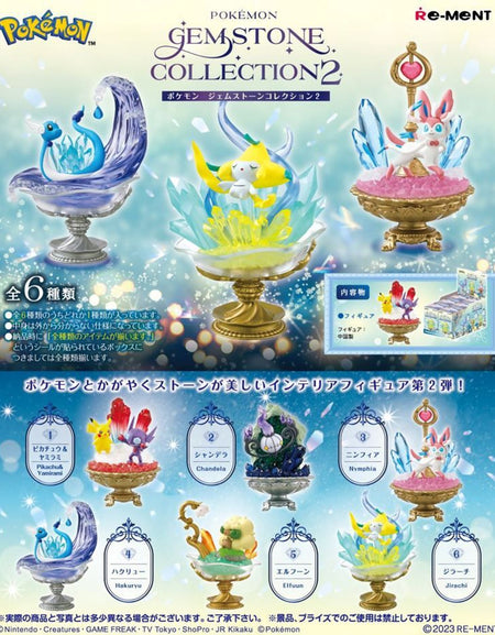 Re-ment Pokemon Gemstone Collection Vol.2 6pcs Complete Box
