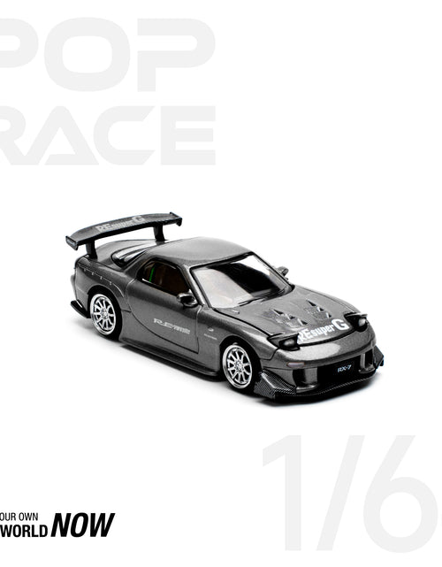 Load image into Gallery viewer, POPRACE 1/64 MAZDA RX7 RE-AMEMIYA - GUN METAL Model Car

