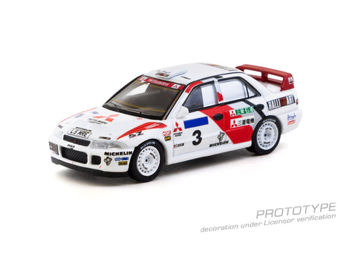 Load image into Gallery viewer, (Pre-order) Tarmac Works Mitsubishi Lancer Evolution II Hong Kong Beijing Rally
