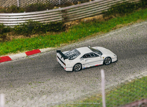 Load image into Gallery viewer, Tarmac Works 1/64 Ferrari F40 Lightweight White Diecast Model Car
