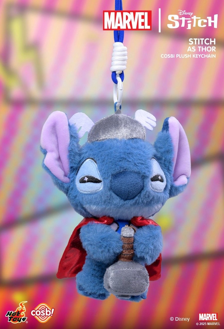 Hot Toys Marvel Stitch Cosbi Plush Keychain Collection (Full set of 6)