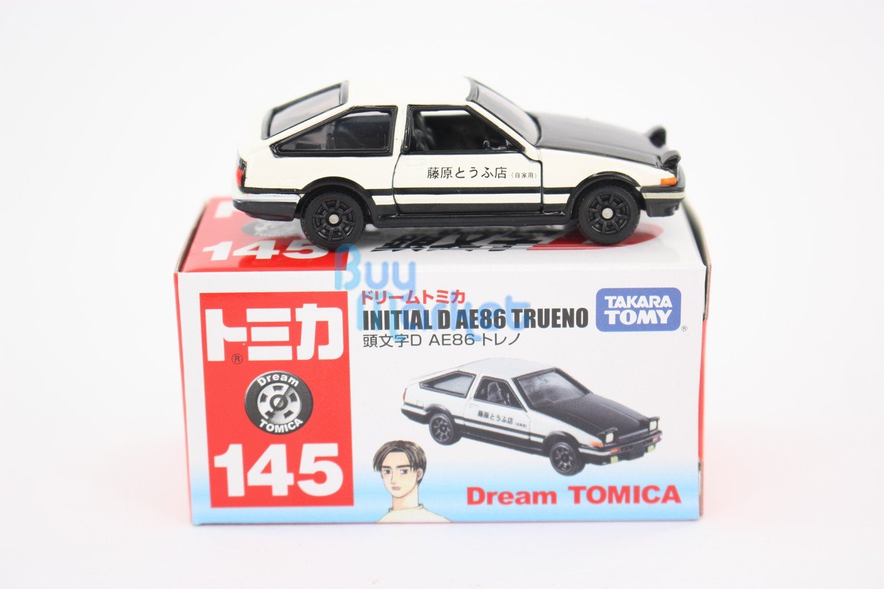 Takara Tomy Dream Tomica #145 Initial D AE86 Trueno Diecast Mini Classic Toy Car